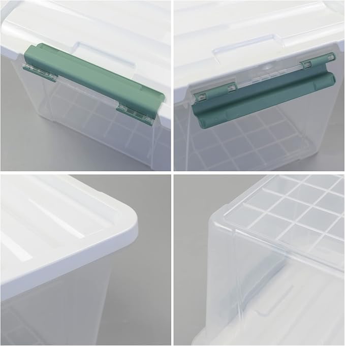 35 Quart Latch Box, Plastic Storage Bins - Image 4