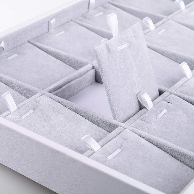 Oirlv Velvet Jewelry Organizer Trays Stackable Showcase Jewelry Display Storage - Image 5