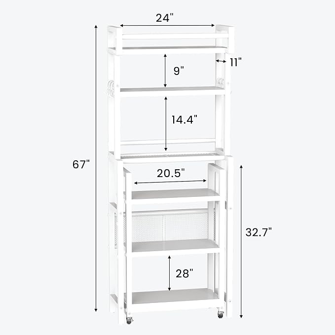 Recaceik 6-Tier Over The Toilet Storage Shelf - Image 2
