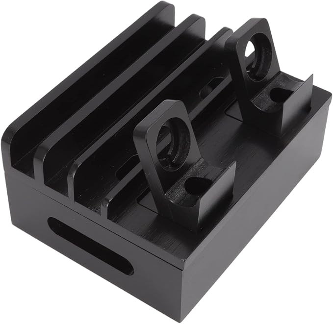 Fdit Charging Station with 5 Ports, Wood Organizer Rack with Cable Management - Image 3