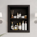 Solid Wood 14 X 18 Recessed Medicine Cabinet, Medicine Cabinet Organizer by Unknown