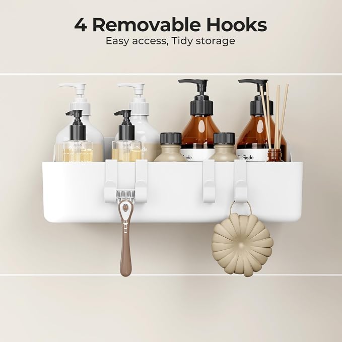 Orimade Shower Caddy 4-Pack, No-Drill Adhesive Shelves - Image 9