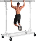 Heavy Duty Clothes Rack, 530 lbs Load Capacity Metal Garment Rack on Wheels by Gewudraw