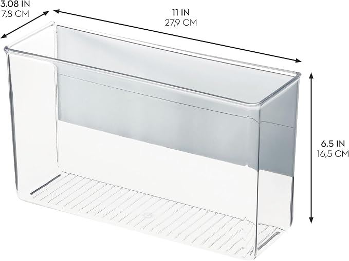 iDesign Magnetic Large Clear Plastic Organizer Bins - Image 3