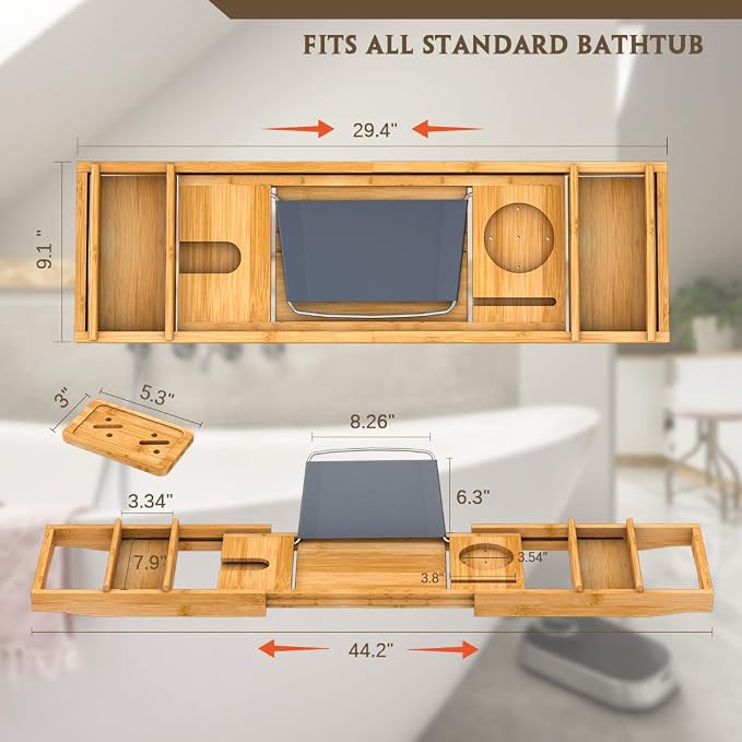 Bath Caddy Tray for Bathtub - Image 5