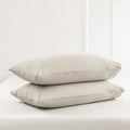 MooMee Bedding Pillowcases Pack of 2 100% Washed Cotton Linen Like Textured by MOOMEE
