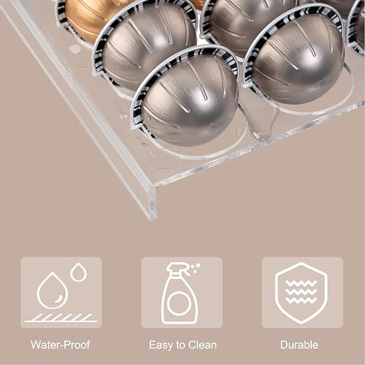 Eujgoov Coffee Capsule Storage Tray 25 Pods Holder Drawer - Image 5