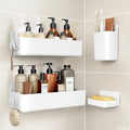 Orimade Shower Caddy 4-Pack, No-Drill Adhesive Shelves by Orimade