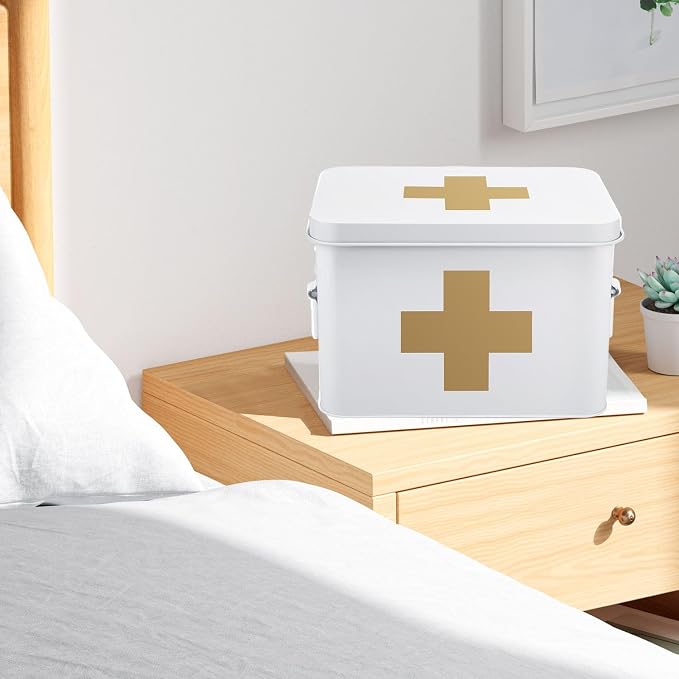 Flexzion First Aid Medicine Box Supplies Kit Organizer - Image 6
