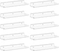 Lifewit Floating Shelves for Wall, 10 Pack Clear Acrylic Shelf 15" Room Decor by Lifewit