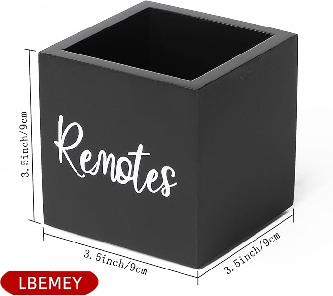 Wood Remote Control Holder, TV Remote Control Organizer - Image 3
