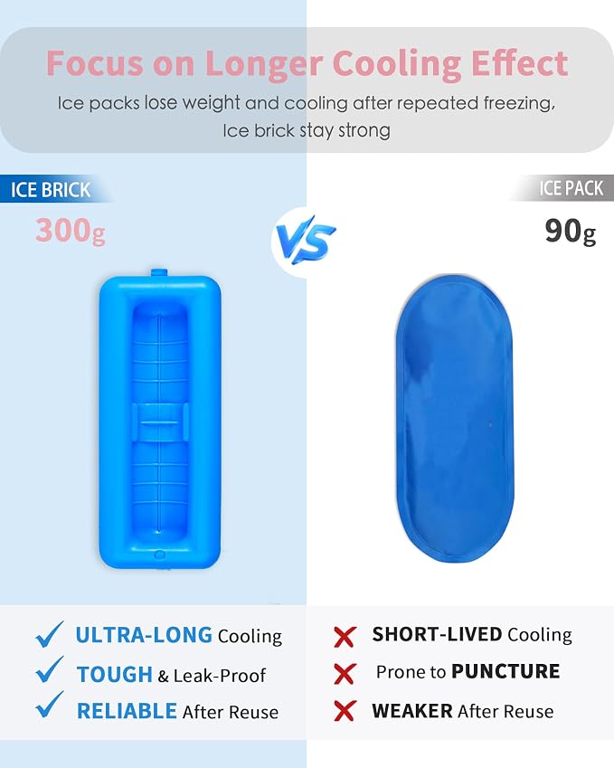 Insulin Vial Cooler Travel Case TSA Approved 300g Reusable Ice Brick Insulin - Image 2