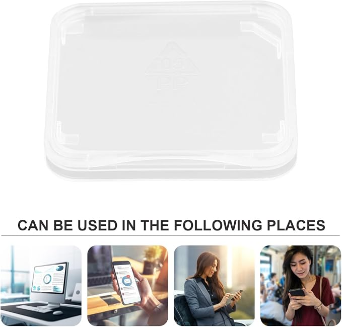 Veemoon Transparent Memory Card Storage Boxes Card Holder Cases Compact - Image 7