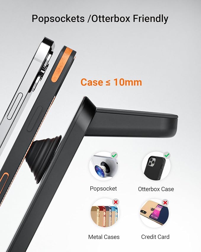 Wireless Charger for Thick Cases of 10MM/Otterbox/Popsocket Compatible - Image 2