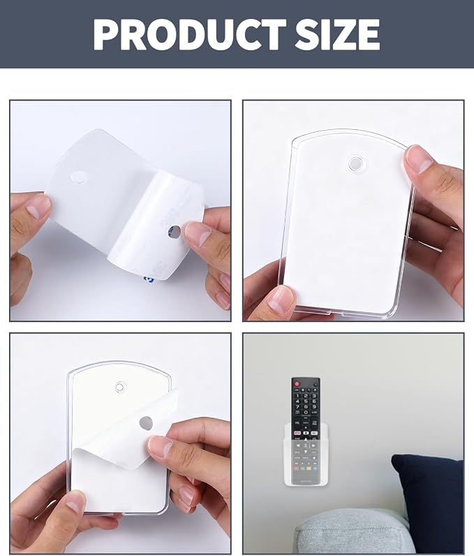 6 PCS Remote Control Holders Wall Mount, Self Adhesive TV Air Conditioner - Image 4