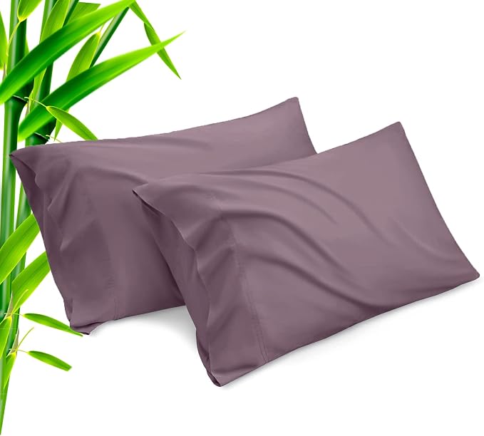 Pillow Cases King Size 2 Pack, Bamboo Rayon Cooling Pillowcases by TELUS
