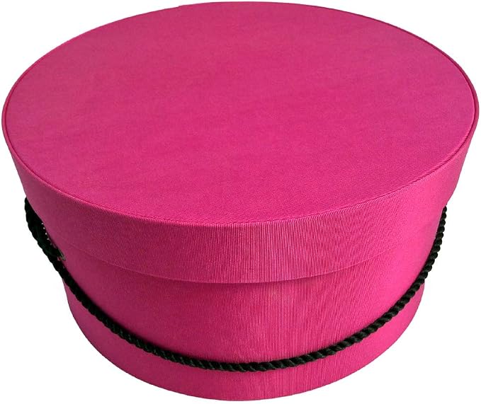 Sarah's Hat Boxes Classic Cerise Hat Box – 14.75" x 7.5" Handmade in USA – - Image 4
