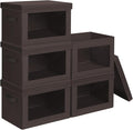 Stackable Storage Bins with Lids by Homsorout