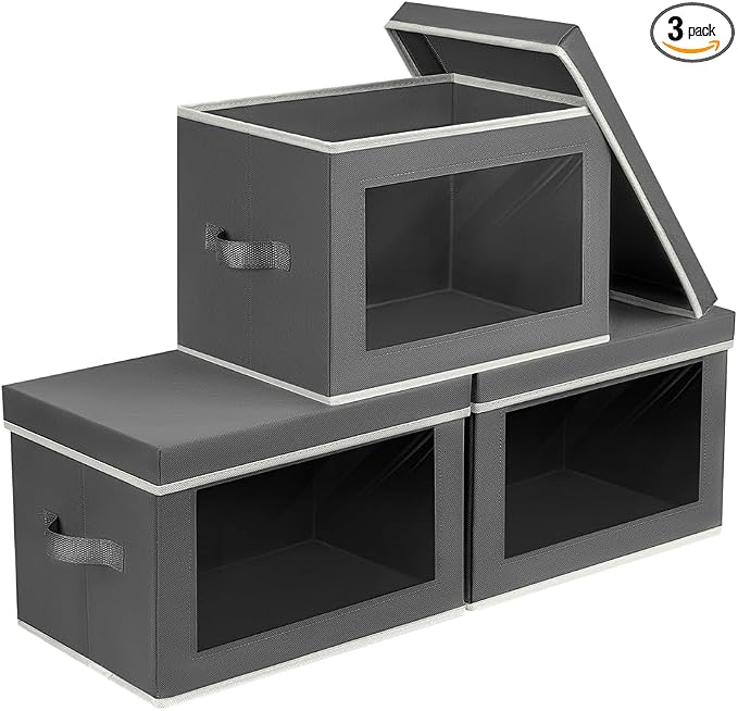 Storage Bins with Lids by Homsorout