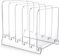 File Organizer for Desks Acrylic Vertical File Holder for Desk 5 Sections Desk by Unknown