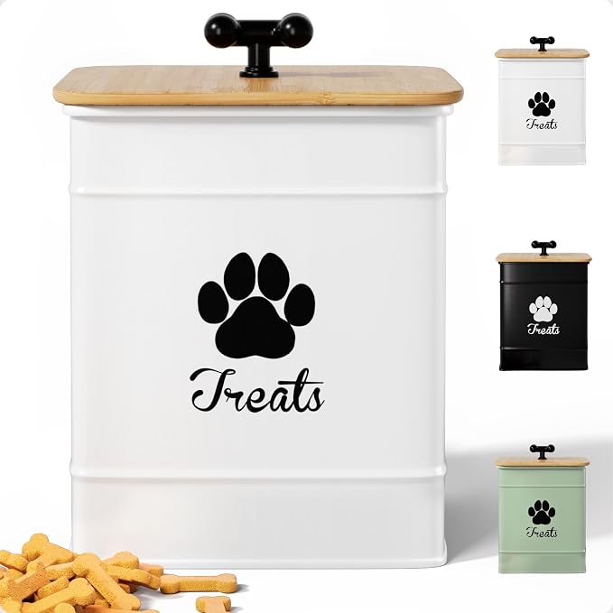 Dog Treat Container Airtight by HBDesignCo