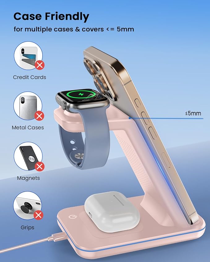 3 in 1 Wireless Charging, Wireless Charger Stand - Image 6