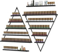Wall Mounted Shelf Nail Polish Bottle Display Rack, Triangular Essential Oil by Unknown