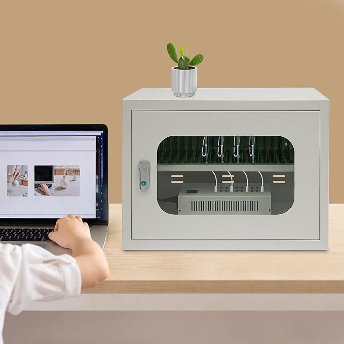 20-Slot Cell Phone Charging Station Cabinet - Image 5