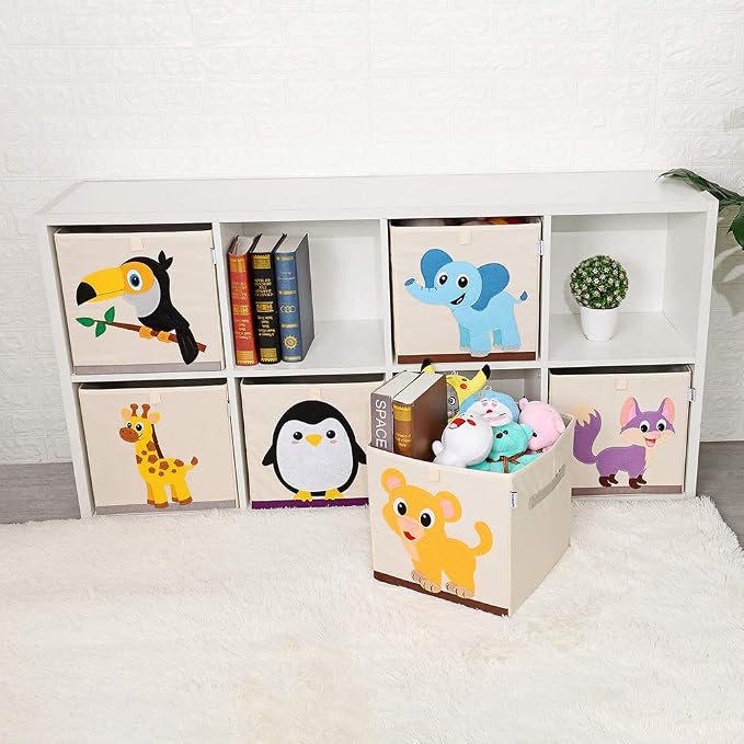 CLCROBD Foldable Animal Cube Storage Bins Fabric Toy Box/Chest/Organizer - Image 7