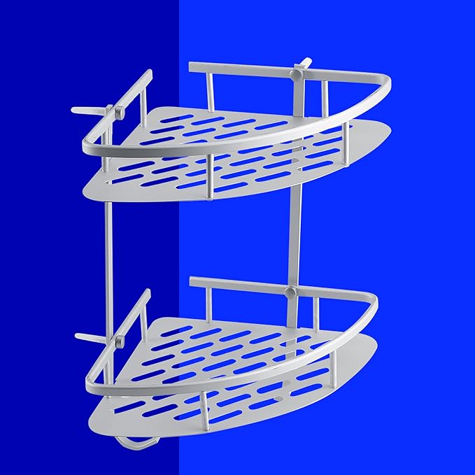 flexman Corner Shower Caddy, Simple Aluminum Bathroom Shower Shelves, Shower - Image 9