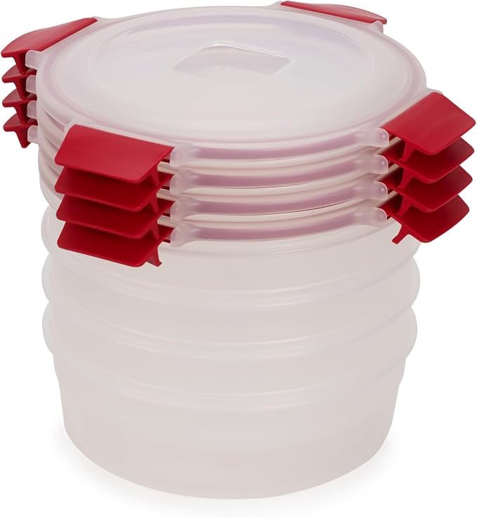 Joseph Joseph Nest Lock 8-piece Plastic BPA Free Round Food Storage Container by JosephJoseph