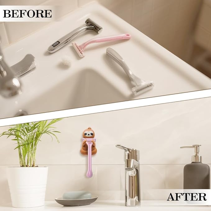 Cute Sloth Razor Holder Shower, Cute Gadgets Leg Razor Holder, Funny Bathroom - Image 6
