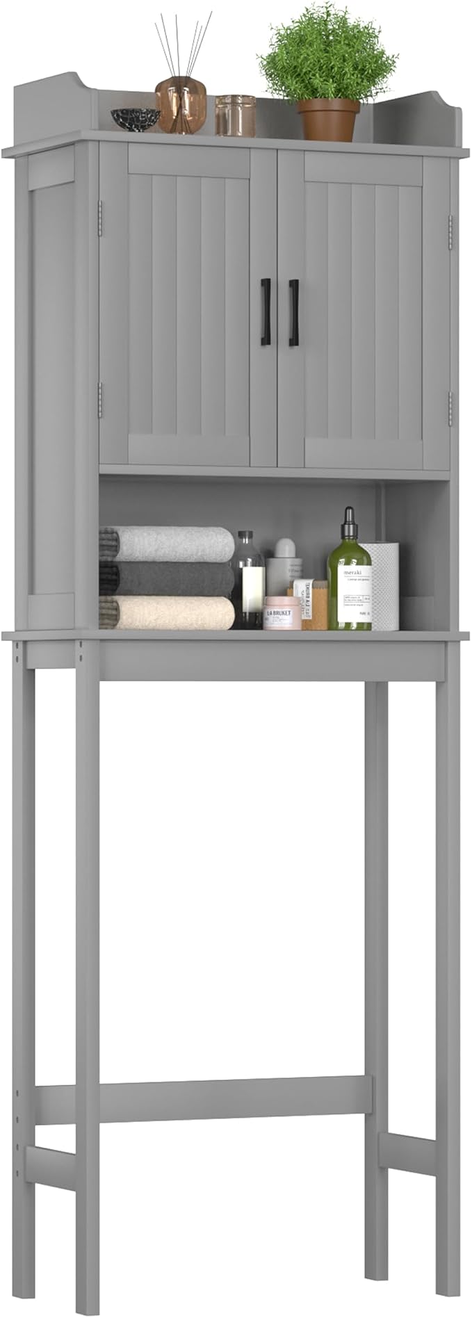 BlueWish Over The Toilet Cabinet, Bathroom Over Toilet Storage by RespondToEveryExpectation
