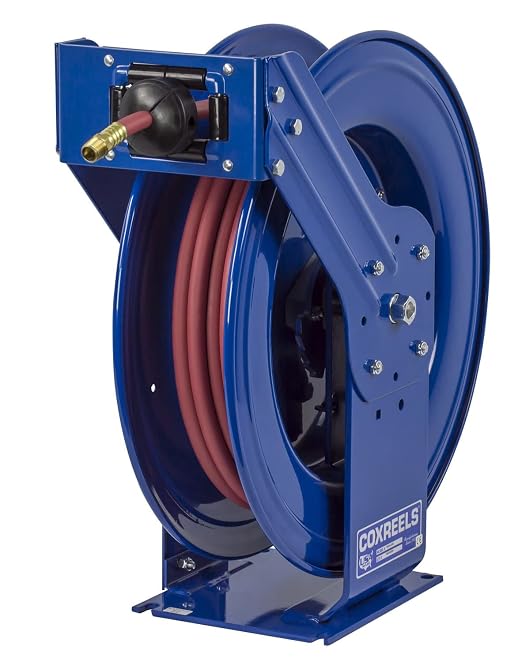 Coxreels TSH-N-475 Retractable Air, Water or Oil Hose Reel, ½” x 75’ by Coxreels
