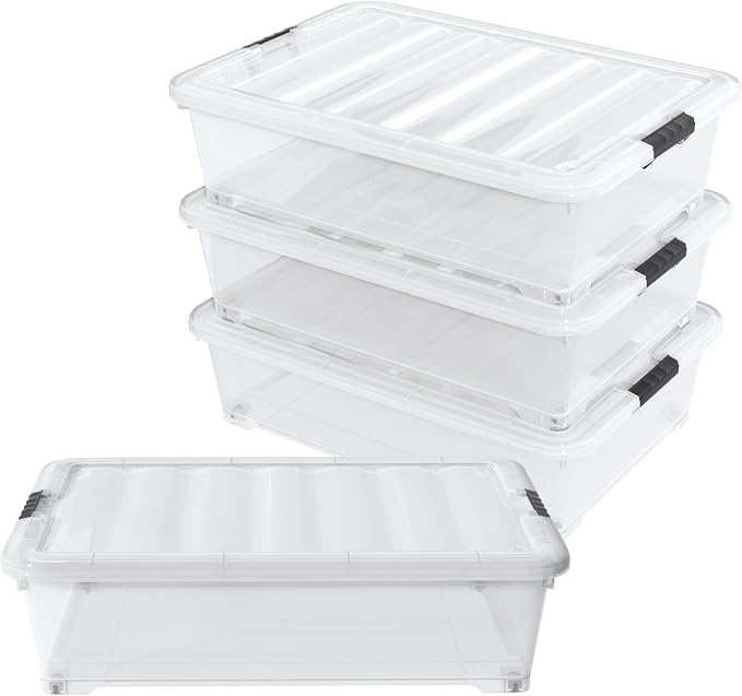 50 Quart Rolling Under Bed Storage Containers - Image 5