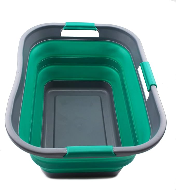 SAMMART 30L Collapsible Plastic Laundry Basket by SAMMART
