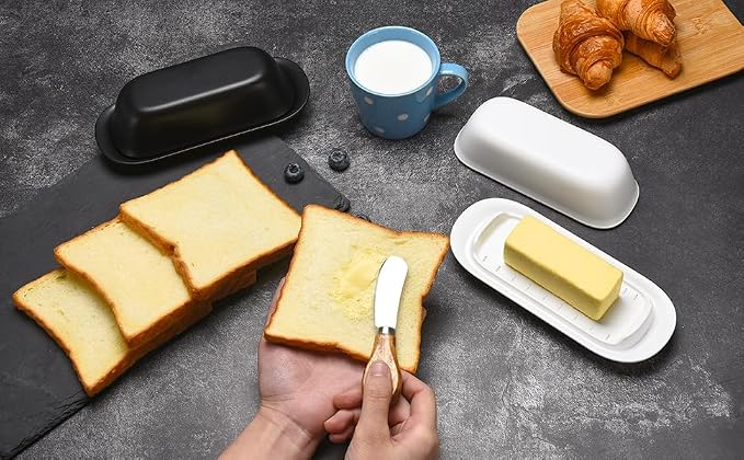 Butter Dish with Lid, Butter Keeper, Easy Scoop, Butter Container Holds - Image 7