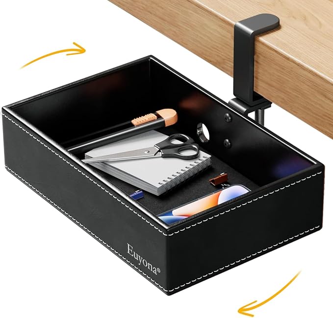 PU Leather Under Desk Organizer by OfficeProducts