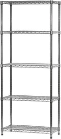 Shelving Inc. 14"d x 30" w x 64" h Chrome Wire Shelving by ShelvingInc