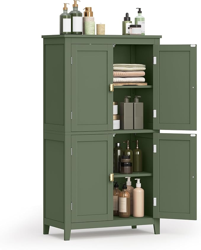 VASAGLE Floor Storage Cabinet, Freestanding Storage Unit by VASAGLEbySONGMICSHOME