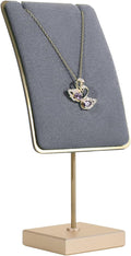 GemeShou Grey velvet necklace display stands by GemeShou
