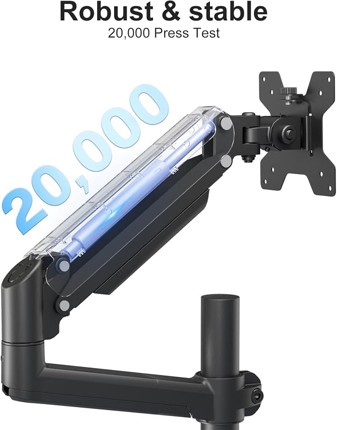 WALI Dual Monitor Mount, 13-32 Inch Adjustable Spring Dual Monitor Arm - Image 5