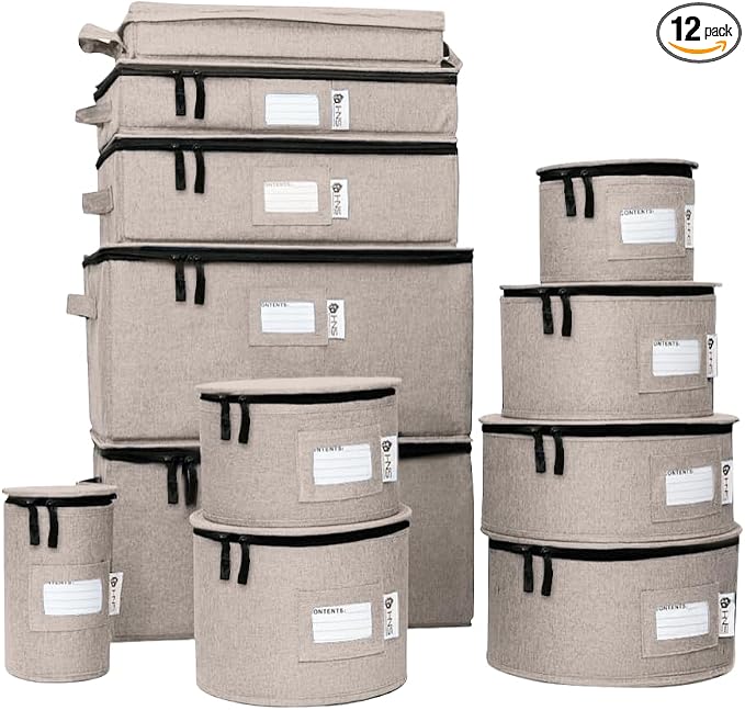 Hard Shell China Storage Containers 12-Piece Set Moving Boxes by HOLDN%E2%80%99STORAGE