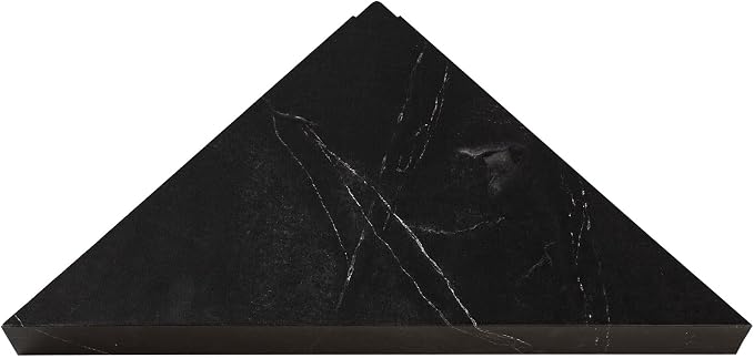 Palisade Vinyl Waterproof Corner Shower Shelf in Black Ice - Image 4