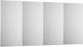 Pegboard Wall Organizer 4 PCS 24" x 12" Silvery Peg Board Metal Pegboard Panels by Unknown