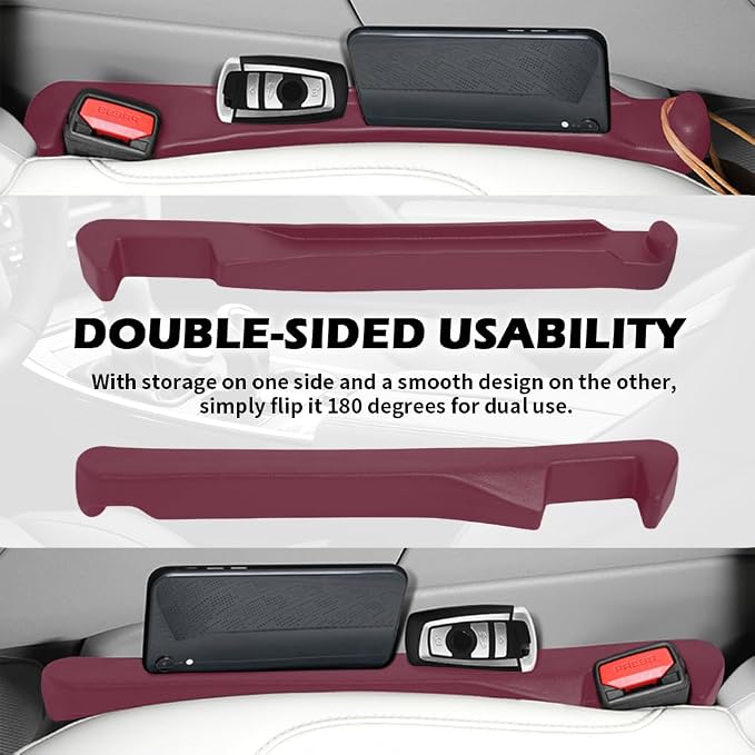 2PCS Car Seat Gap Filler Organizer, 3 in 1 Car Seat Side Gap Filler - Image 5