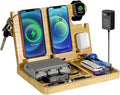 Nightstand Charging Station, 27W Fast Charging Wireless Charger Stand by Xunhomon