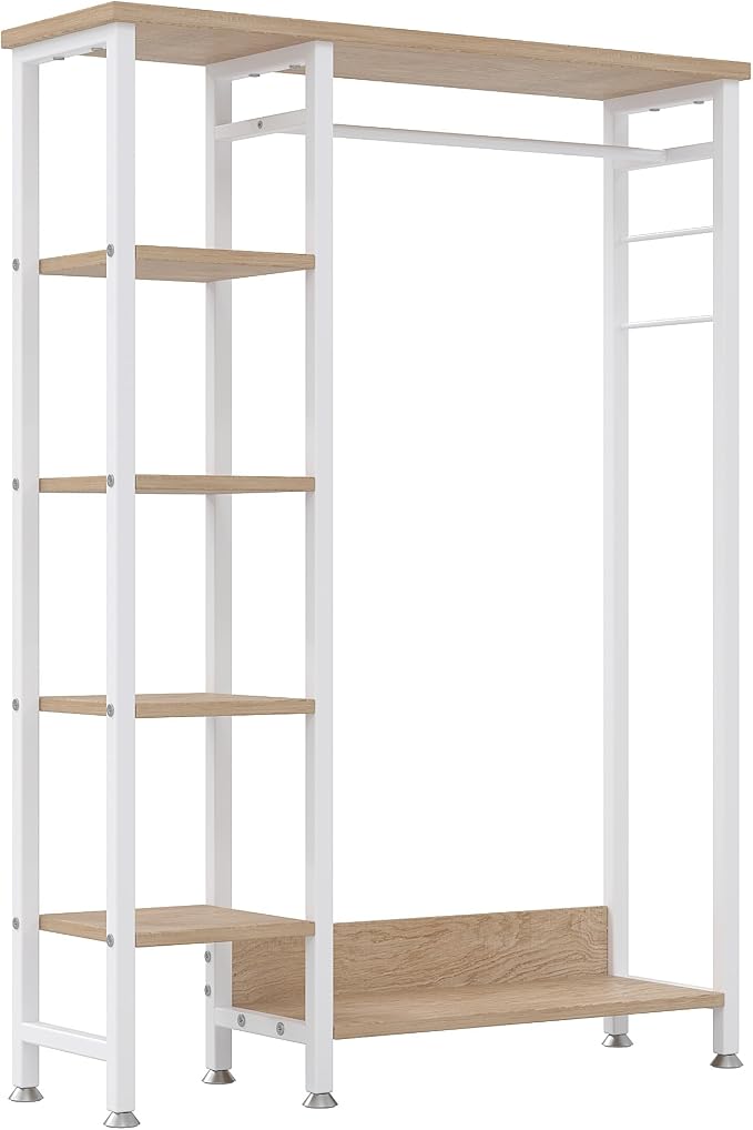 VECELO Open Garment Clothing Rack, Free-Standing Heavy Duty Storage Closet - Image 8