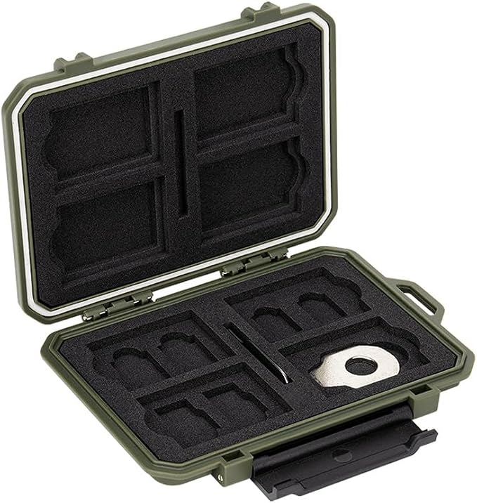 Memory Card Case with 18 Slots, IP67 Waterproof Anti-Shock Travel Camera Memory - Image 8