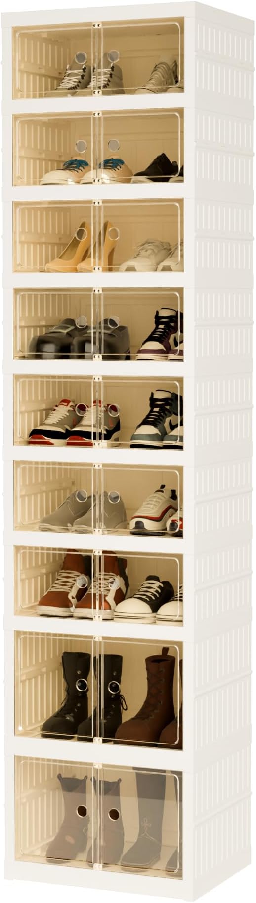 Foldable Shoe Organizer Storage Box, Portable Extra Large Folding Shoe Rack - Image 9